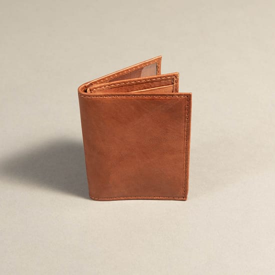 7564 - Credit Card Wallet Light Brown