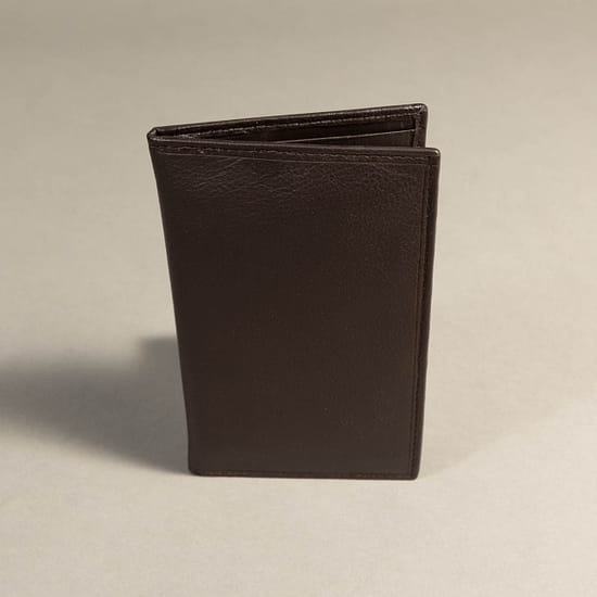 7632 - Checkbook Holder Wallet Brown