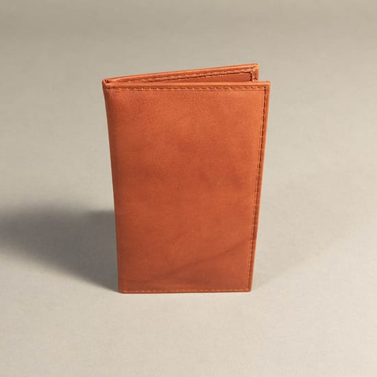 7634 - Checkbook Holder Wallet Light Brown