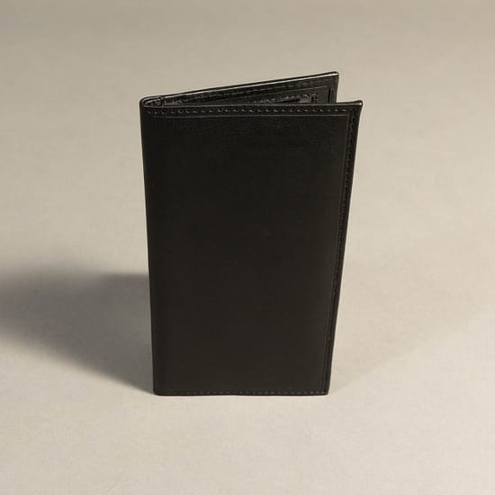 7661 - Checkbook Holder Wallet Black