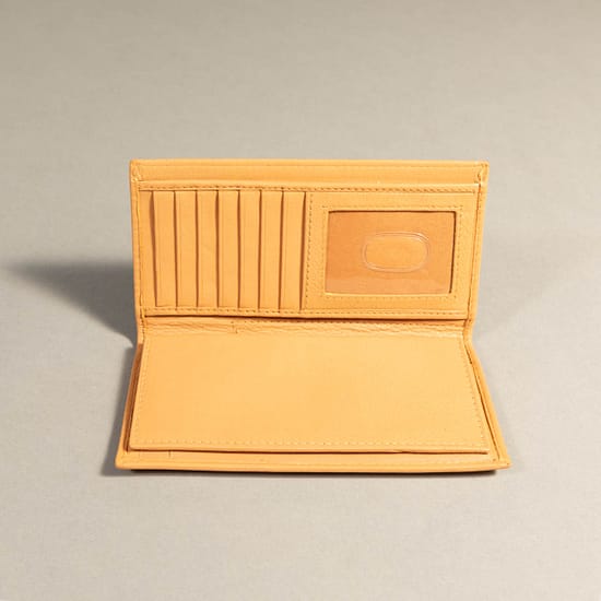 7673 - Checkbook Holder Wallet Tan - Image 2