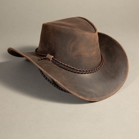 8771 - Leather Hat Brown - Image 2