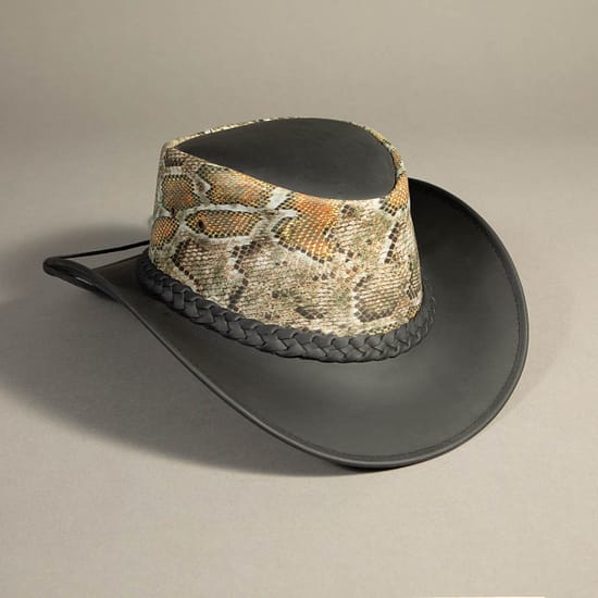 8788 - Leather Hat Gold - Image 2