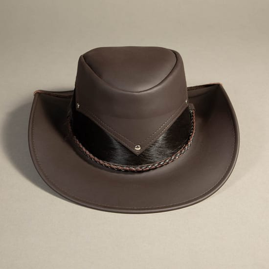 8791 - Leather Hat Brown