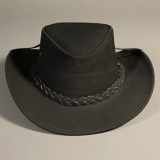 8850 - Leather Hat Black