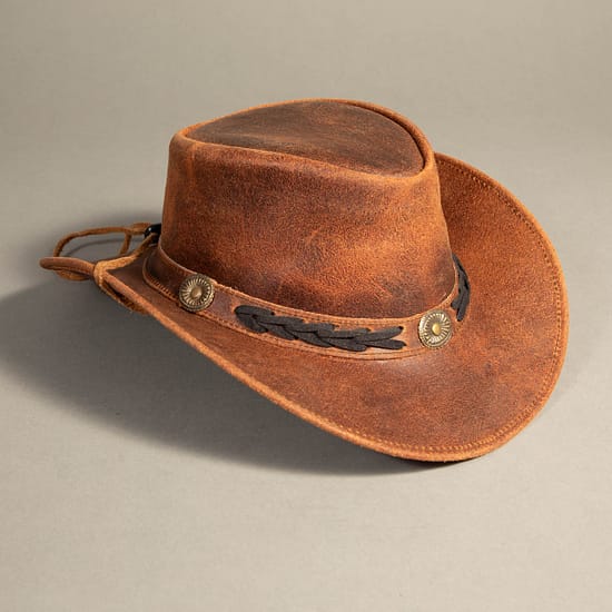 8861 - Leather Hat Brown - Image 2