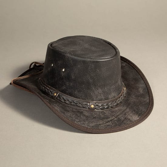 8871 - Leather Hat Brown - Image 2