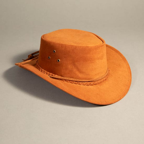 8981 - Synthetic Leather Hat Brown - Image 2