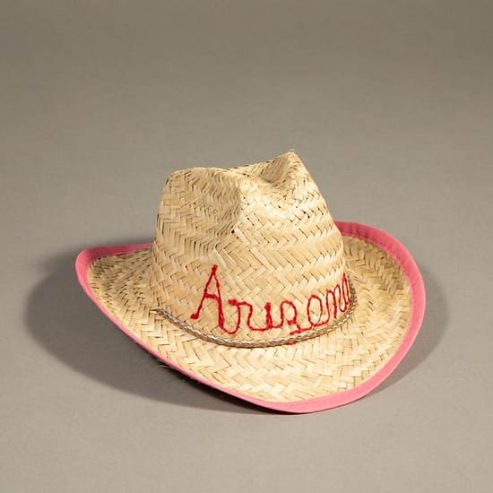 44521 - Embroidered Infant's Straw Pink Arizona