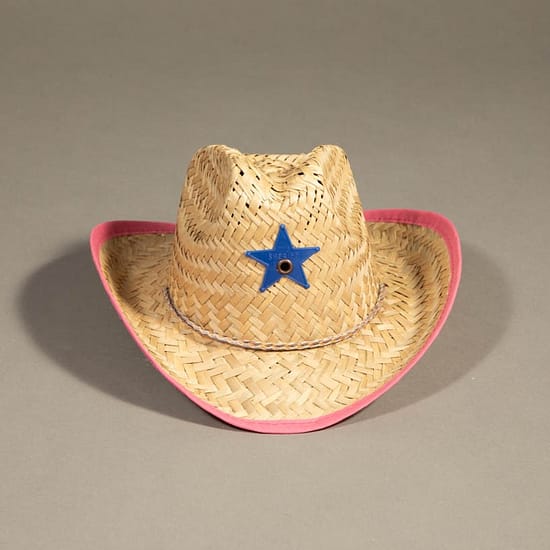 4452 - Infant's Western Straw Pink