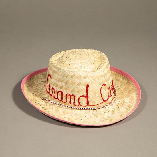 44622 - Embroidered Child's Straw Pink Grand Canyon